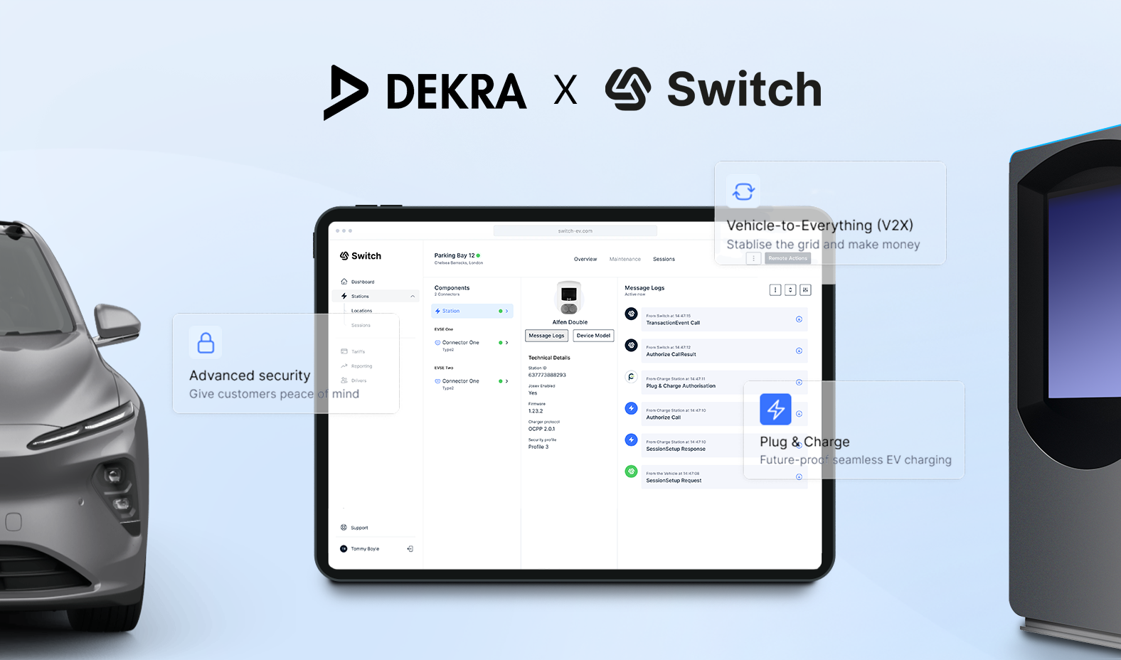 DEKRA and Switch are working together to improve testing and certification for EV charging